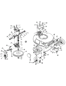 Transmission And Wheel Assembly parts for Servistar Self-Propelled Walk-Behind Mower 125-138C105 / 1995 from AppliancePartsPros.com