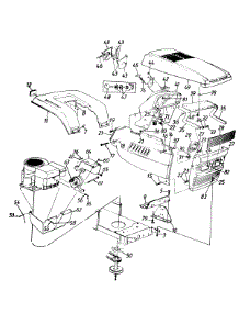 Hood Style 9 parts for Servistar Lawn Tractor 134M699G105 / 1994 from AppliancePartsPros.com