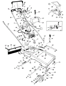 Parts parts for Servistar Self-Propelled Walk-Behind Mower 128-560B105 from AppliancePartsPros.com