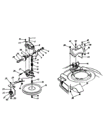 Transmisson Assembly parts for Servistar Self-Propelled Walk-Behind Mower 126-238C105 / 1996 from AppliancePartsPros.com