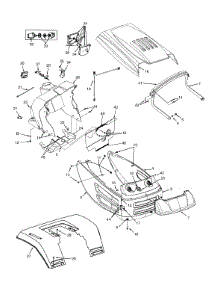 Hood Style 8 parts for Silver Series Lawn Tractor 13AN698H009 / 2000 from AppliancePartsPros.com