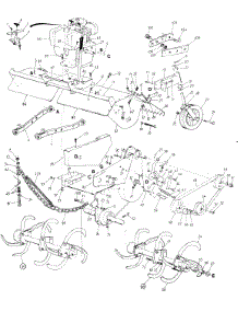Tiller Attachment parts for Snowflite Snow Thrower 316-960-205 from AppliancePartsPros.com