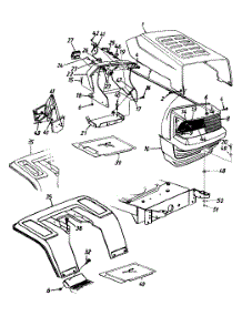 Hood Style 0 parts for Statesman Lawn Tractor 13AH660F016 / 1999 from AppliancePartsPros.com