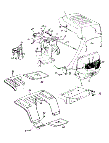 Hood Style 2 parts for Statesman Lawn Tractor 13AM662G016 / 1999 from AppliancePartsPros.com