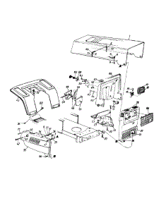 Hood Style A parts for Statesman Lawn Tractor 13AM69AG016 / 1997 from AppliancePartsPros.com