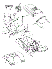 Hood Style "8" parts for Statesman Lawn Tractor 13AN678G016 / 2001 from AppliancePartsPros.com