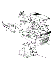 Hood Style 9 parts for Statesman Lawn Tractor 13AN679G016 / 1999 from AppliancePartsPros.com