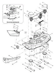 Deck Assembly "H" parts for Statesman Lawn Tractor 13AT608H016 / 2001 from AppliancePartsPros.com