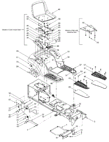 Frame Components & Seat parts for Statesman Lawn Tractor 13AU608H016 / 2002 from AppliancePartsPros.com