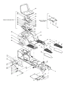 Fender & Seat parts for Statesman Lawn Tractor 13AU618H016 / 2001 from AppliancePartsPros.com
