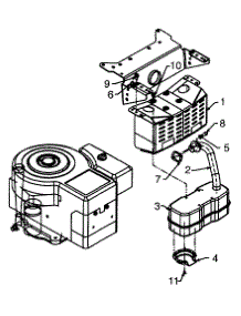 Engine Accessories (Single Cylinder) parts for Statesman Lawn Tractor 13BH660F016 / 2001 from AppliancePartsPros.com
