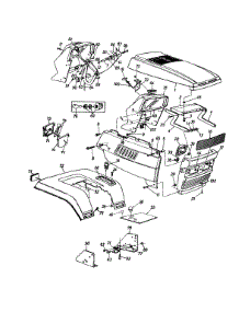 Hood Style 9 parts for Statesman Garden Tractor 14AI849H016 / 2001 from AppliancePartsPros.com