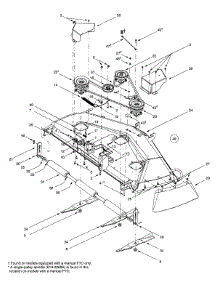 Deck Assembly P parts for Statesman Garden Tractor 14AV808P016 / 2001 from AppliancePartsPros.com