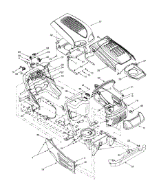 Hood & Electrical parts for Statesman Garden Tractor 14AV808P016 / 2001 from AppliancePartsPros.com