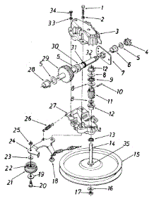 Parts parts for Tradesman Self-Propelled Walk-Behind Mower 129-560B118 / 28216 from AppliancePartsPros.com