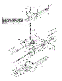 Single Speed Transaxle Left Hand parts for Tradesman Lawn Tractor 132-520B119 / 1992 from AppliancePartsPros.com