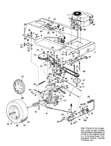 Engine And Wheel Assembly parts for Tradesman Lawn Tractor 133L662F118 / 1993 from AppliancePartsPros.com