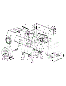 Deck Lift & Hanger / Wheels, Rear parts for Tradesman Lawn Tractor 133M603G118 / 1993 from AppliancePartsPros.com
