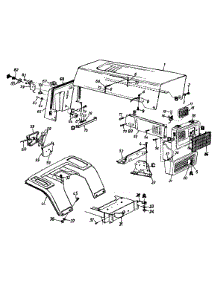 Hood Style 3 parts for Tradesman Lawn Tractor 133M603G118 / 1993 from AppliancePartsPros.com