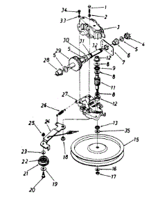 Gear Sprocket Shaft parts for Turf Power Self-Propelled Walk-Behind Mower 122-478B095 / 1992 from AppliancePartsPros.com