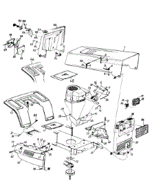 Hood Style 8 parts for Turf Power Lawn Tractor 134P678G145 / 1994 from AppliancePartsPros.com