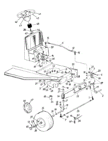 Steering Assembly / Axle, Front / Wheels, Front parts for Turf Power Lawn Tractor 134Y450F095 / 1994 from AppliancePartsPros.com