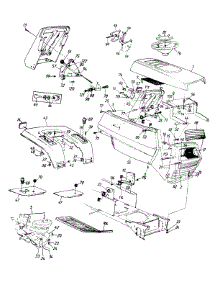 Hood Assembly parts for Turf Power Garden Tractor 142-846H095 / 1992 from AppliancePartsPros.com