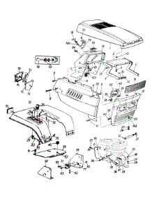 Hood Style 9 parts for Turf Power Garden Tractor 143Y839H019 / 1993 from AppliancePartsPros.com