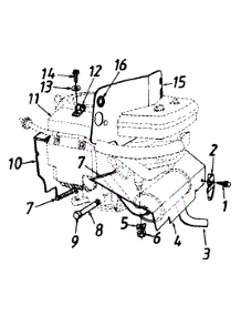 Muffler Assembly parts for Turf Power Lawn Tractor 132-729G019 / 1992 from AppliancePartsPros.com