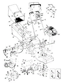Handle And Engine Assembly parts for Turf Pro Self-Propelled Walk-Behind Mower 122-488R009 / 1992 from AppliancePartsPros.com