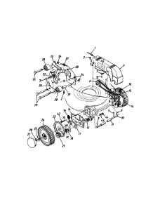 Front Bearing, Front Wheel, And Idler Bracket Assembly parts for Turf Pro Self-Propelled Walk-Behind Mower 12A-458B709 / 1997 from AppliancePartsPros.com