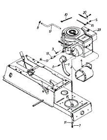 Engine External parts for Turf Pro Lawn Tractor 134M675G009 / 1994 from AppliancePartsPros.com
