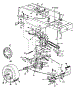 Drive / Frame, Lower / Pedal Assembly / Wheels, Rear