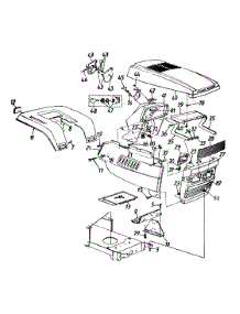 Hood Style "9" parts for Turf Pro Lawn Tractor 13A8679G196 / 2000 from AppliancePartsPros.com