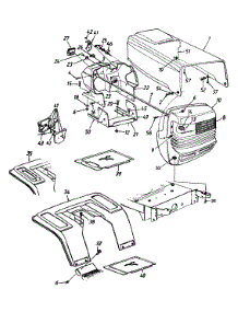 Hood Style 7 parts for Turf Pro Lawn Tractor 13AH667F196 / 1999 from AppliancePartsPros.com