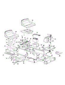 Frame / Seat / Fuel Tank parts for Turf Pro Lawn Tractor 13AN679G196 / 1998 from AppliancePartsPros.com