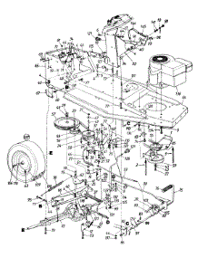 Drive / Frame Assembly / Pedal Assembly / Wheels, Rear parts for Turf Pro Lawn Tractor 135C450F009 / 1995 from AppliancePartsPros.com