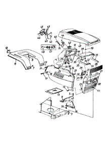 Hood Style 9 parts for Turf Pro Lawn Tractor 136G679H709 / 1996 from AppliancePartsPros.com