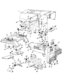 Hood Assembly parts for Turf Pro Garden Tractor 142-848H009 / 1992 from AppliancePartsPros.com