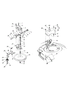 Transmission parts for White Outdoor Self-Propelled Mower 123-236A190 / 1993 from AppliancePartsPros.com
