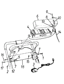 Battery parts for White Outdoor Self-Propelled Mower 123E898E190 / 1993 from AppliancePartsPros.com