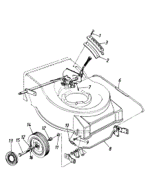 Deck parts for White Outdoor Self-Propelled Mower 124-488N190 / 1994 from AppliancePartsPros.com
