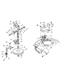 Transmission And Guards parts for White Outdoor Self-Propelled Mower 124-538P190 / 1994 from AppliancePartsPros.com
