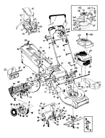 Main Assembly parts for White Outdoor Lawn Mower 125-488N190 / 1995 from AppliancePartsPros.com