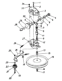 Transmission parts for White Outdoor Lawn Mower 125-488N190 / 1995 from AppliancePartsPros.com