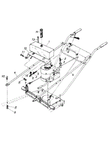 Engine Mounting Assembly parts for White Outdoor Self-Propelled Hi-Wheel Mower 125-574-190 / 1985 from AppliancePartsPros.com