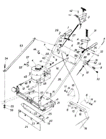 Handle Assembly parts for White Outdoor Self-Propelled Hi-Wheel Mower 125-574-190 / 1985 from AppliancePartsPros.com