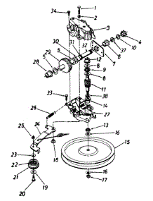 Transmission parts for White Outdoor Lawn Mower 125-694A190 / 1995 from AppliancePartsPros.com