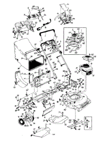 Main Assembly parts for White Outdoor Self-Propelled Gas Convertible Mower 126E899F190 / 1996 from AppliancePartsPros.com