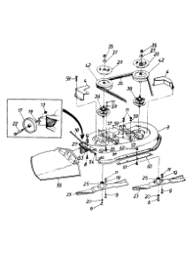 Mower Deck 38-Inch parts for White Outdoor Lawn Tractor 134A676F190 / 1994 from AppliancePartsPros.com